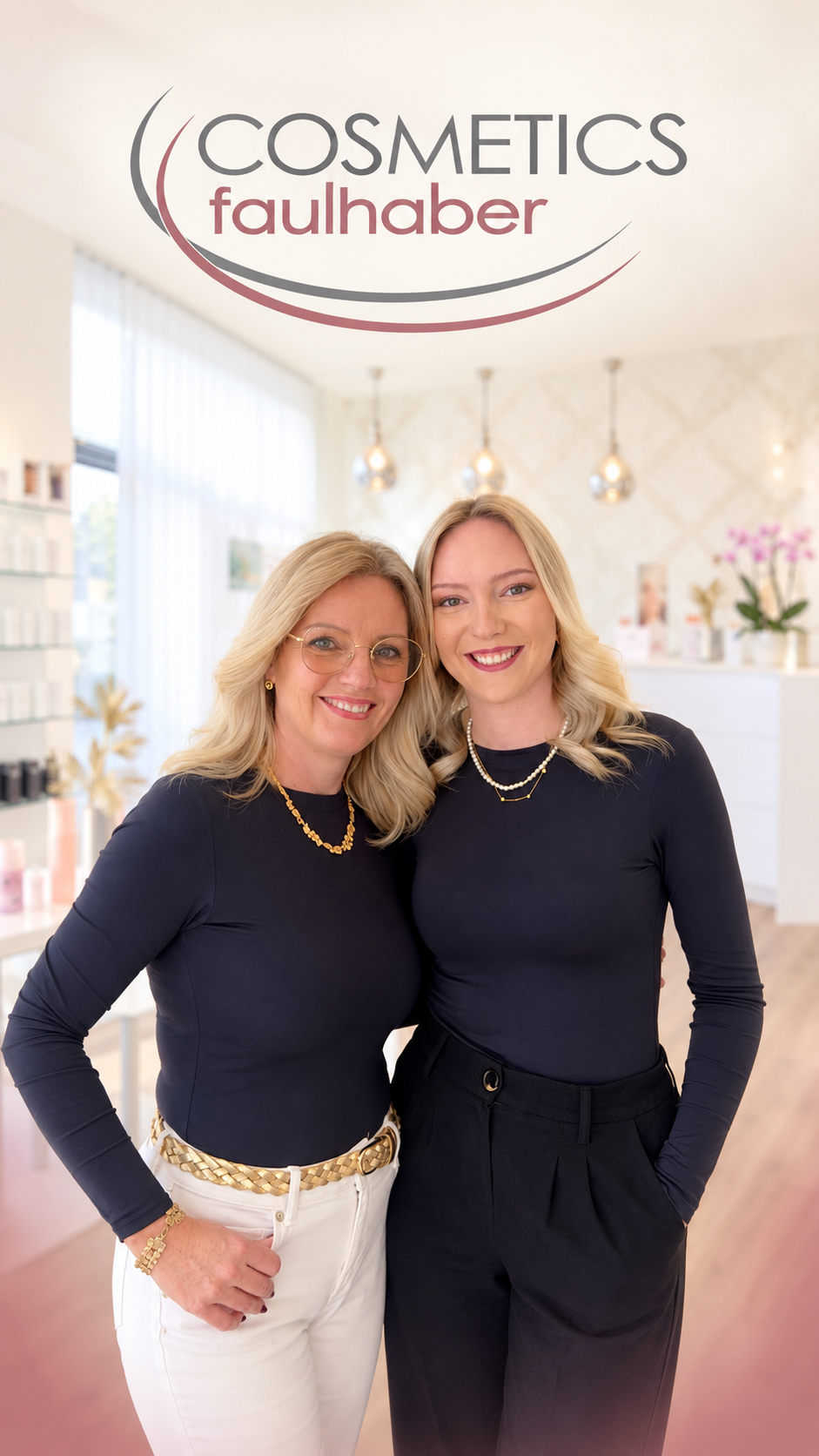 Pamela und Vivien Faulhaber im Institut COSMETICS faulhaber in Odenheim